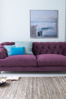 Μωβ τριαντάφυλλο καναπέ