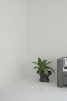 Λευκό δάπεδο και καφέ πόρτες