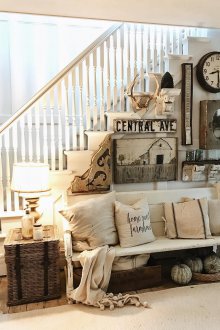 Shabby Chic σαλόνι καναπέ διαδρόμου