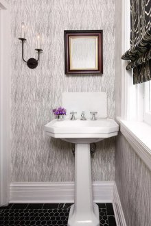 Textured ταπετσαρία στο μπάνιο