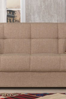 Τικ καναπές με βαμβακερή ταπετσαρία