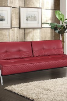 Καναπές teak τόσο κόκκινο