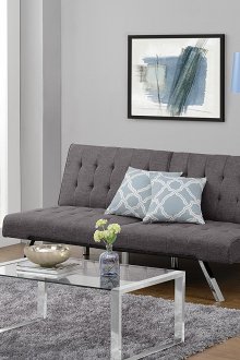 Καναπές teak έτσι σε ένα μεταλλικό πλαίσιο