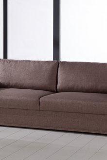 Καναπές teak με ταπετσαρίες ζακάρ