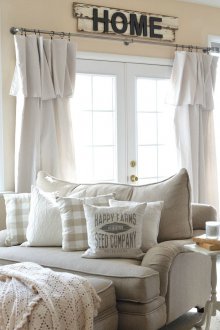 Κουρτίνες για κηπουρική από λινάρι