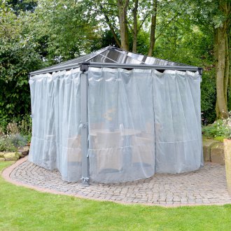 Κουρτίνα κουρτινών στο κιόσκι