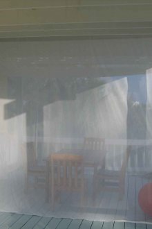 Κουρτίνες ματιών στη βεράντα