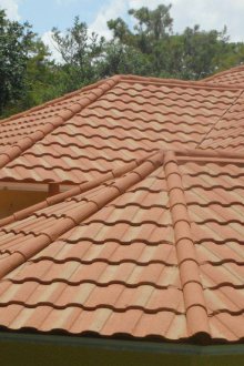 Πορτοκαλί σύνθετα κεραμίδια