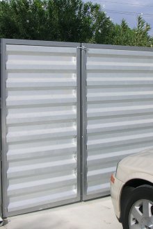 Χάλυβα κυματοειδές πύλες