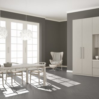 Γκρίζο πάτωμα και τοίχοι