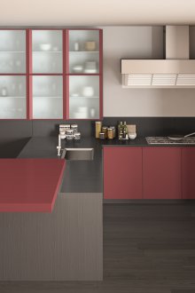 Ο συνδυασμός γκρι και μπορντό