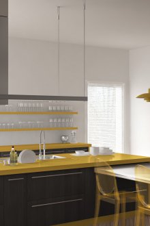 Ο συνδυασμός γκρι και κίτρινο