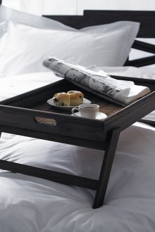 Πίνακας πρωινού από ξύλο