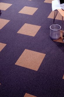 Μπλε πλακάκι χαλί