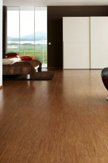 Cork laminate στο υπνοδωμάτιο