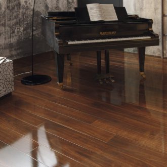 Skinnende laminatgulve