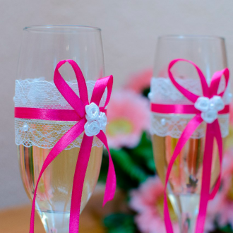 Γυαλιά γάμου με δαντέλα