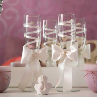 Γυαλιά γάμου με κορδέλα