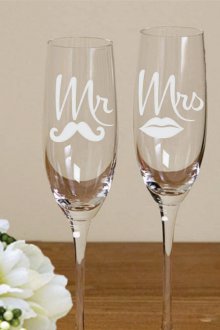 Γυαλιά γάμου με αυτοκόλλητο