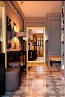 Art Nouveau είσοδος για στενό διάδρομο