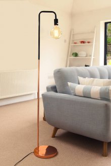 Φωτιστικό δαπέδου με λάμπα του Edison