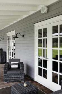 Τσιμέντο οπτικών ινών στην βεράντα