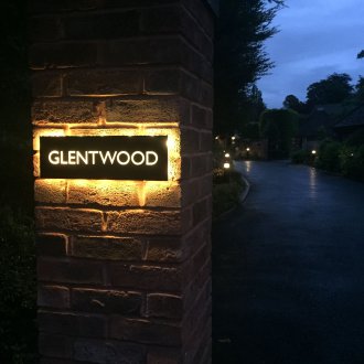 Φωτιζόμενη εγχώρια πινακίδα