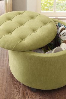 Οθωμανική με τσέπες για παπούτσια