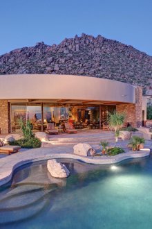 Γραμμή πισίνας γρανίτη