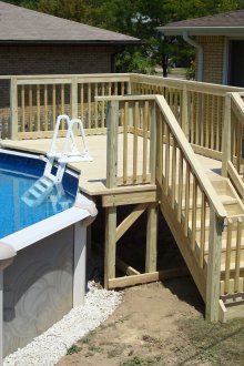 Σκάλα για την πισίνα πλαισίου