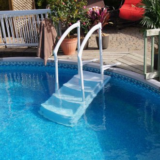 Εγκατάσταση σκάλων για την πισίνα