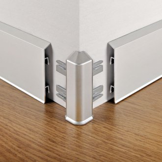 Anodiseret aluminium skirting board