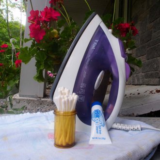 Cleaning the iron at home