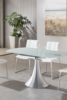 Τραπεζαρία από μέταλλο και γυαλί