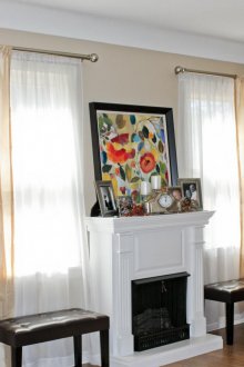 Καθιστικό με δύο πλαστικά παράθυρα