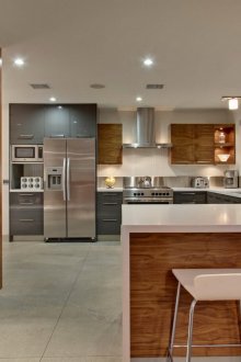 Ντουλάπια κουζίνας με καρυδιά