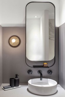 Σύγχρονος νεροχύτης με ακρυλικό στυλ