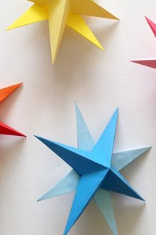 Χαρτικά αστέρια για το σπίτι