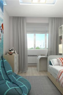 Τοιχογραφία σε ένα δωμάτιο για ένα αγόρι