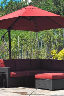 Ομπρέλα κήπου με πλευρική στήριξη