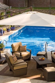 Ομπρέλα κήπου πλατεία