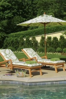 Ομπρέλα κήπου με μοτίβο