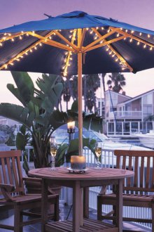 Ομπρέλα κήπου με φώτα