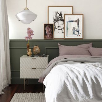 Σύγχρονη ζωγραφική στυλ πάνω από το κρεβάτι