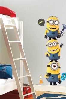 Χαρακτήρες γελοιογραφίας στην ταπετσαρία στο φυτώριο