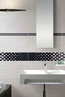 Γραμμή μαύρου και λευκού κεραμιδιού