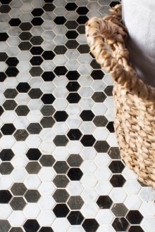 Εξάγωνη διάταξη πλακιδίων