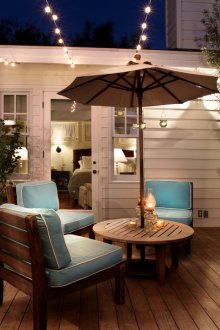 Ρομαντική διακόσμηση βεράντας