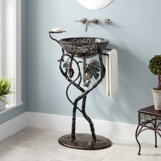 Νιπτήρας τουλίπας από σφυρήλατο σίδερο
