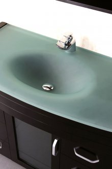 Γυαλισμένο νεροχύτη από γυαλί